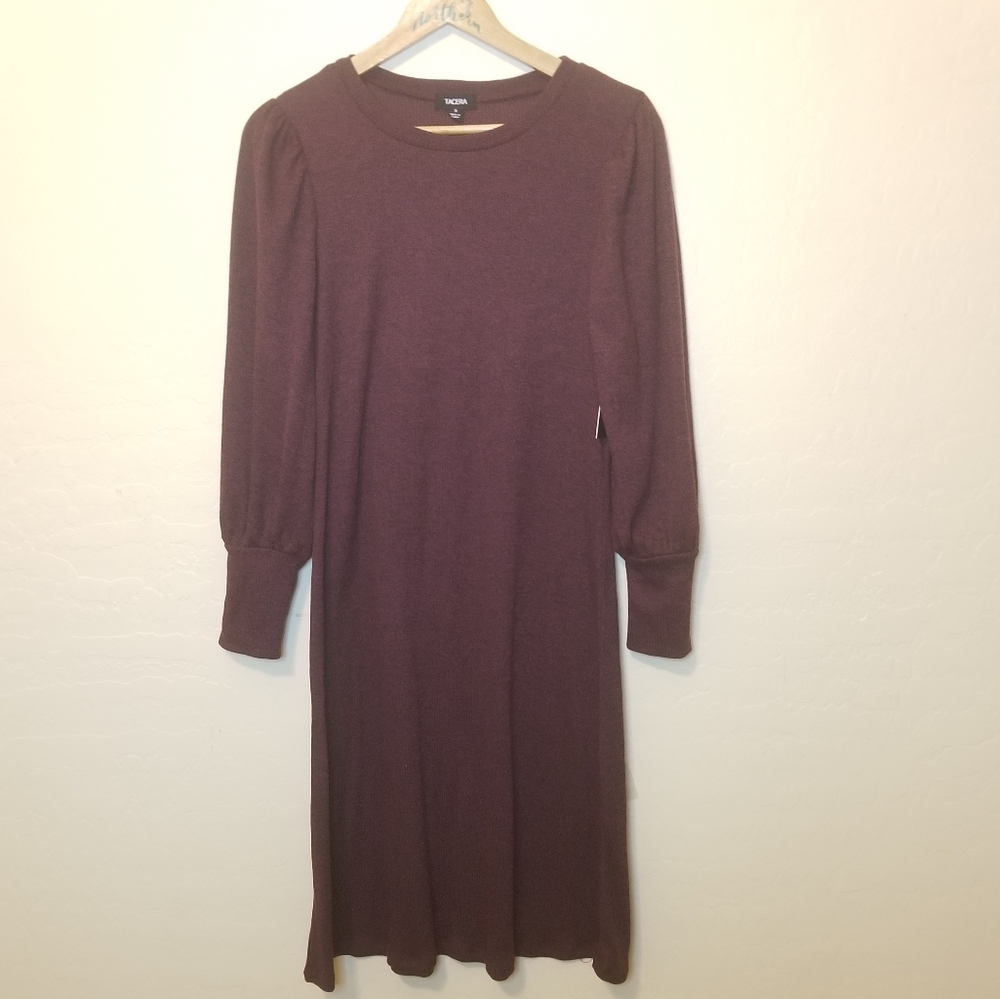 NWT- Tacera ribbed long sleeve dress